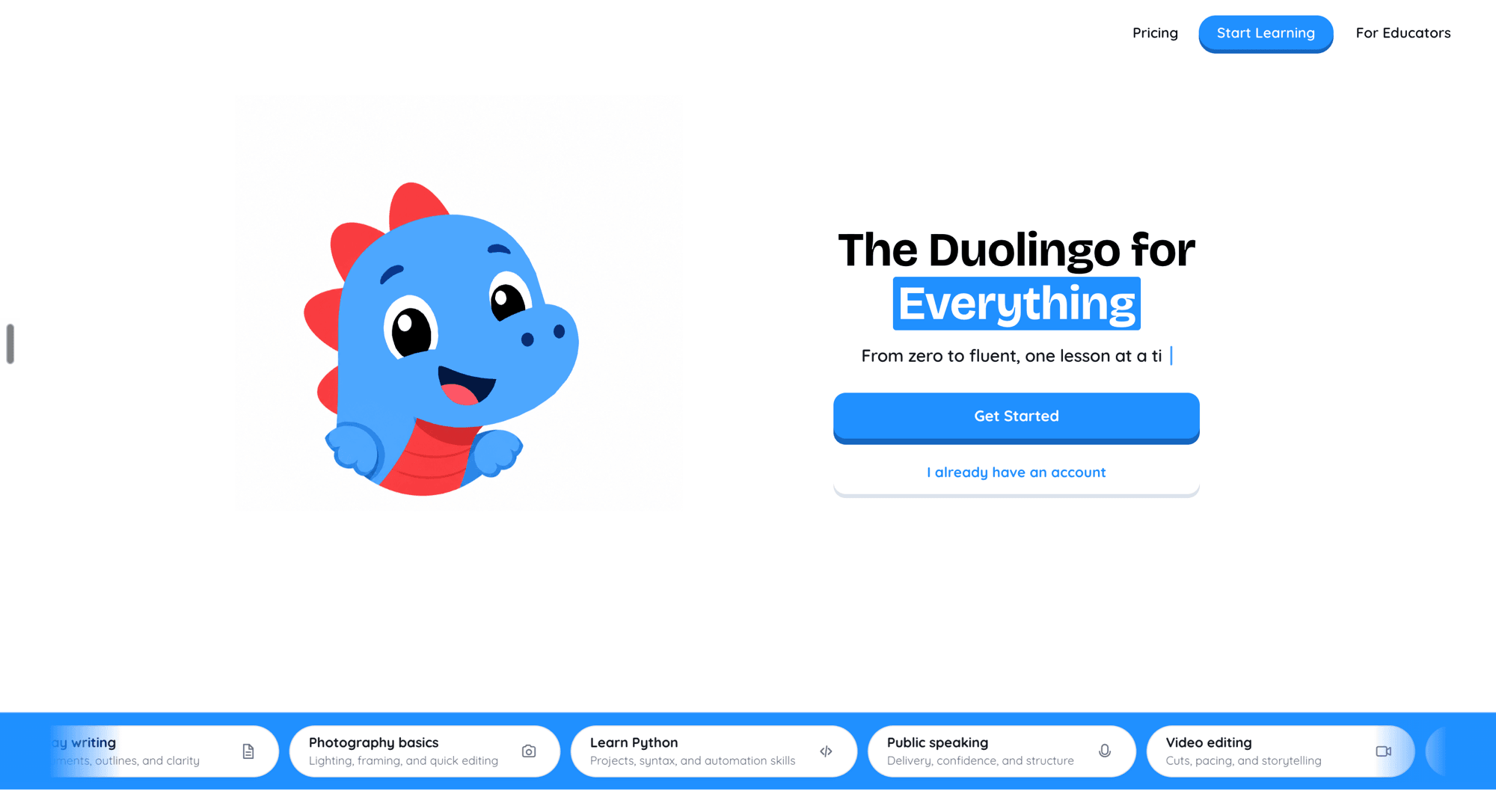 Learnr, the Duolingo for everything